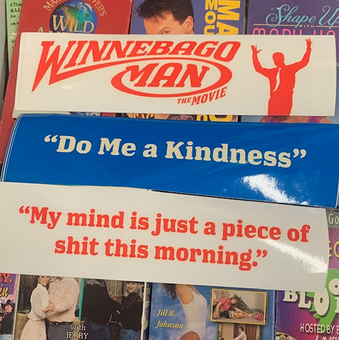 Set of Three Winnebago Man Bumper Stickers